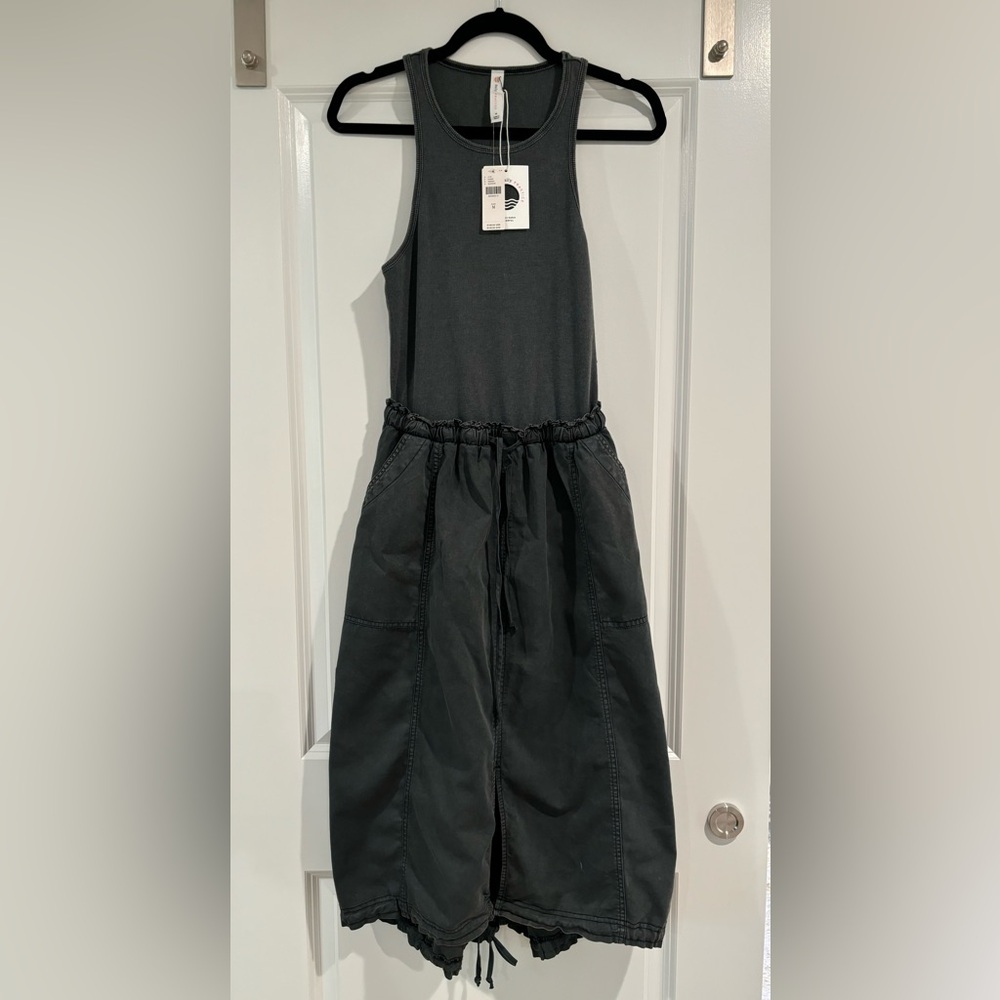 Anthropologie - Daily Practice Be Bold Racerback Twofer Dress - Medium